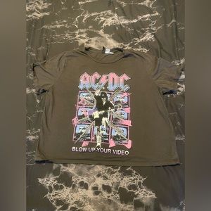AC DC CROP TOP